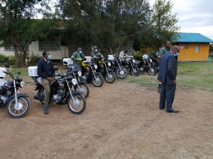 Launch of the 10 additional motorbikes to the Naivawasco Fleet